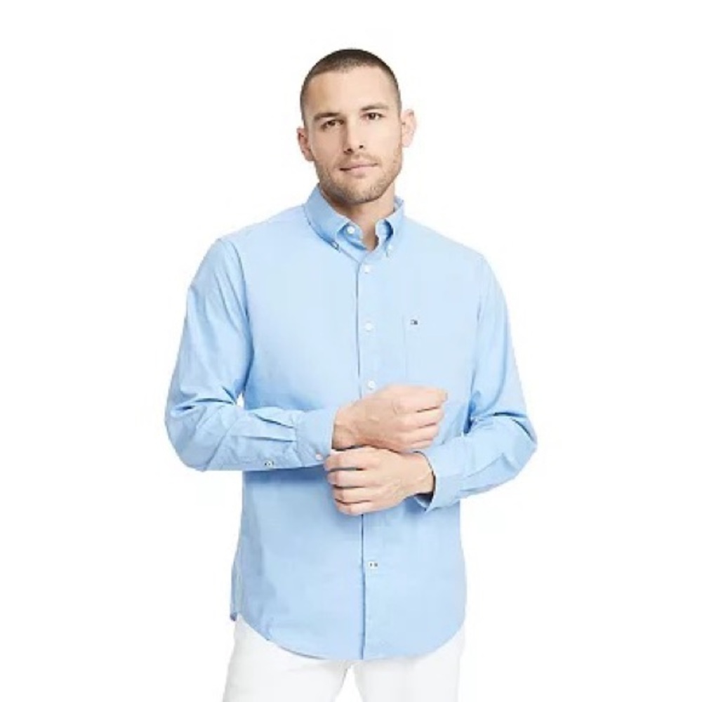 Big & Tall Tommy Hilfiger - Flex End-On-End Button-Down Shirt